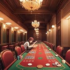 Tampilan meja Live Casino cacatoto dengan dealer nyata di layar smartphone